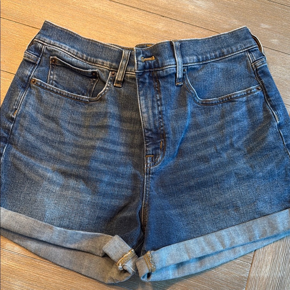 J. Crew Blue Jean Shorts Distressed Cut-Off Style